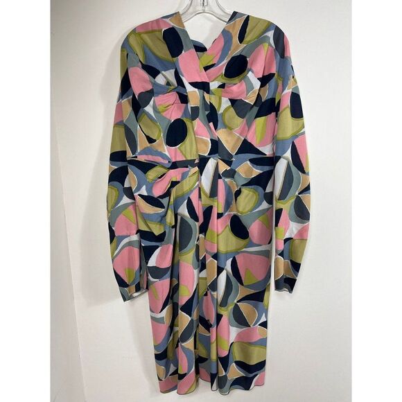 MARNI Multicolor Abstract Printed Half Sleeve Oversized Mini Dress Size … - Picture 2 of 9